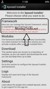 install xposed framework