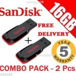 Buy Sandisk Cruzer Blade 16 GB Pack Of 2 At Just Rs 595 From Ebay