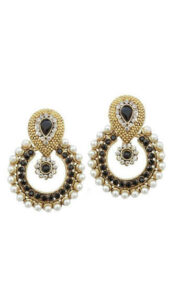 Vaama Ramleela Bollywood Inspired Black Earrings