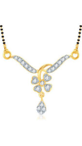 Meenaz Gold And Silver Alloy Mangalsutra