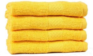 Trident 400 GSM 4 Pcs Face Towels