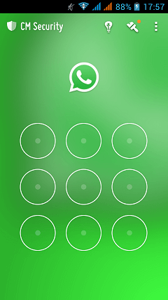 whatsapp pattern unlock trick