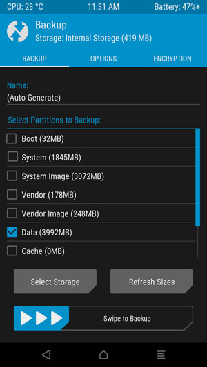 flash stock rom without losing data