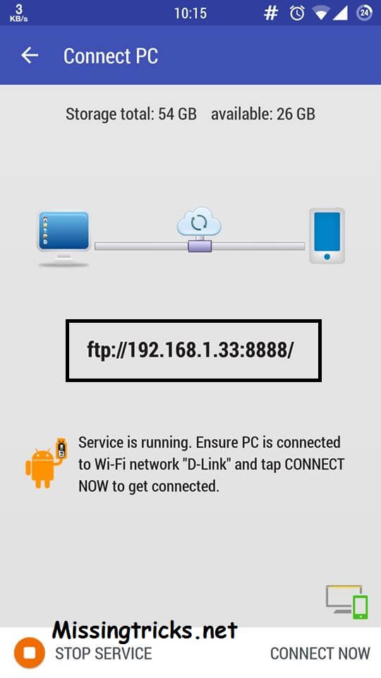 wifi file transfer android to pc