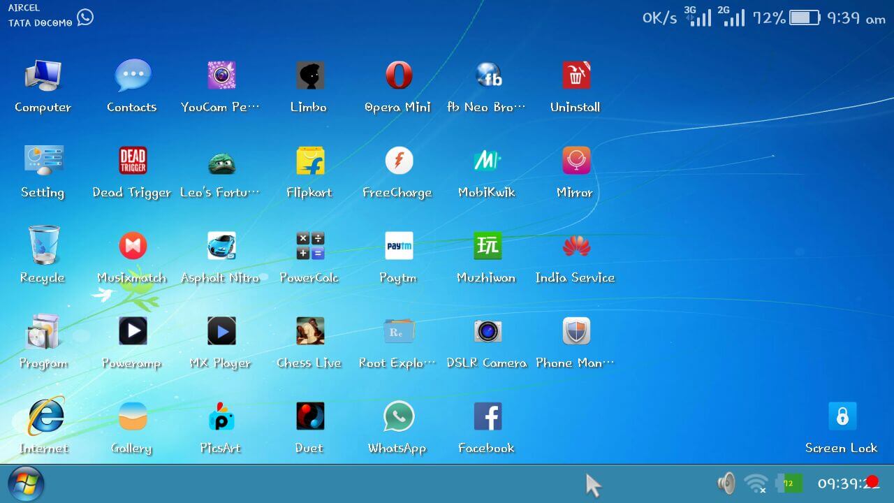 Windows на планшет android. Windows 7 Launcher. Лаунчер для виндовс 7. Лаунчеры для компьютера. Windows 7 лаунчер.